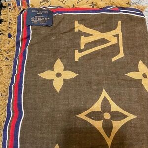 Louis Vuitton Multicolor Cotton Scarf